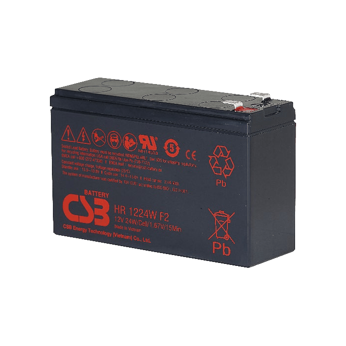 HR1224W 蓄电池产品图（希世比 CSB）