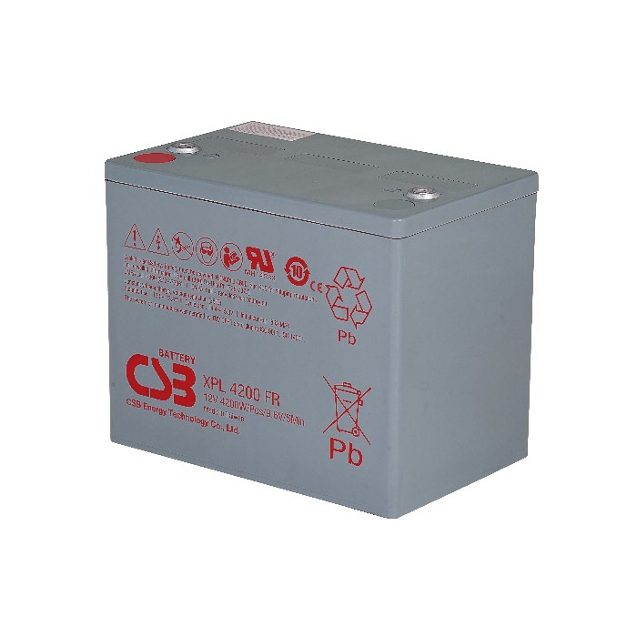 产品外观展示：XPL4200 蓄电池，品牌为 CSB希世比