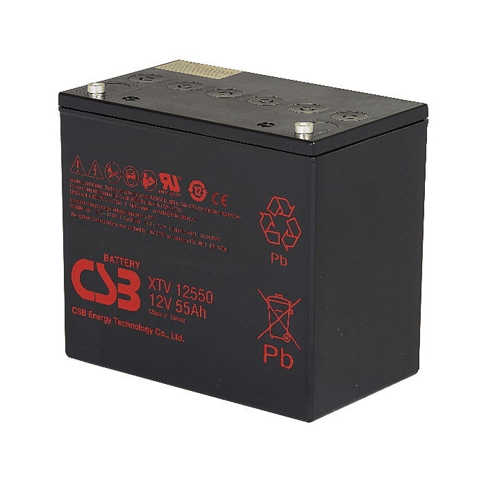 XTV12550 蓄電池產品圖（希世比CSB）
